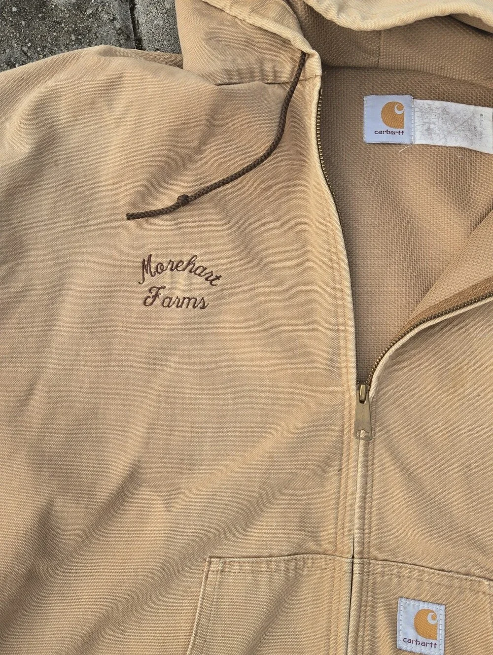 Vintage Carhartt JR106 Brown Duck Thermal Lined Active Jacket Men XXXL